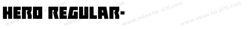 Hero Regular字体转换